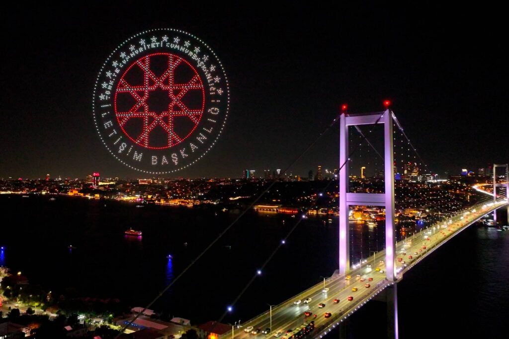 15 Temmuz’un 10. yılında Boğaz’da drone gösterisi, İstanbul, 2026