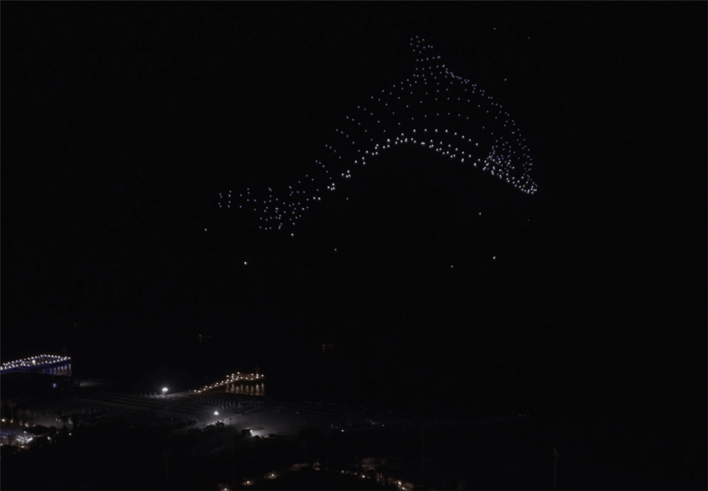 Delphin Imperial Otel için drone gösterisi, Antalya, 2025